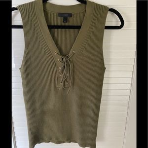J crew ribbed sweater tank